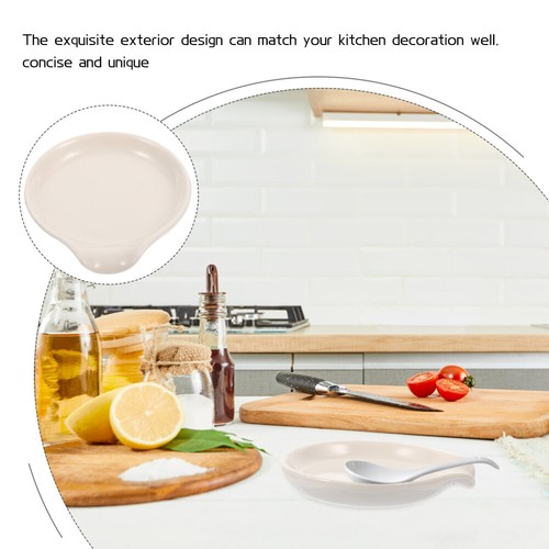 Large Decor Spoon Rest Utensil Heat-resistant Spoon Rack Home Drain - Picture 12 of 12