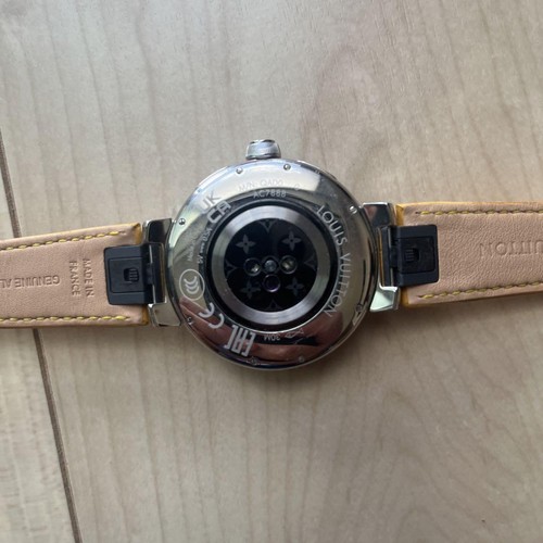 LOUIS VUITTON Tambour Horizon Light Up QAD00Z Alligator Strap Smartwatch Working - Picture 7 of 9