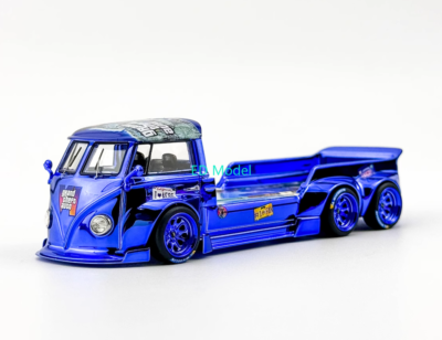 BN Liberty 1:64 Blue VW T1 6x6 Flatbed Tow Truck Sport Model