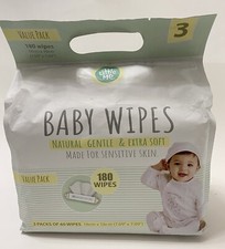 Little Me Baby Wipes Natural Gentle  Extra Soft 3 Packs Of 60 180 Wipes