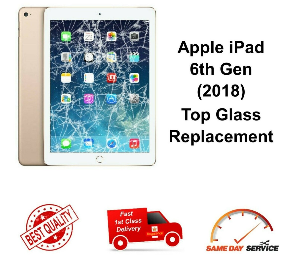 Cracked Screen Ipad 2018 Glass Replacement IPad 6th Gen (2018