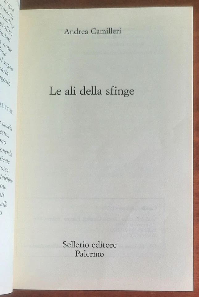 Le ali della sfinge, foto 3 di 3