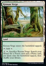 Magic the Gathering MTG Krosan Verge (257) Commander 2019   LP