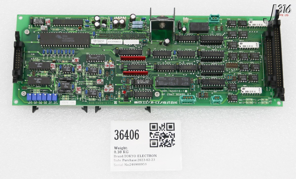 その他 S 36406 TOKYO ELECTRON PCB, RF CONT BOARD 2 W/ 881-621473-4 1881