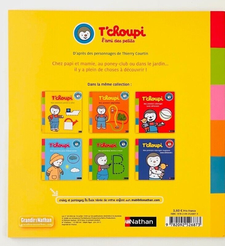 T'choupi Activity Books ages 2-6 NEW | eBay