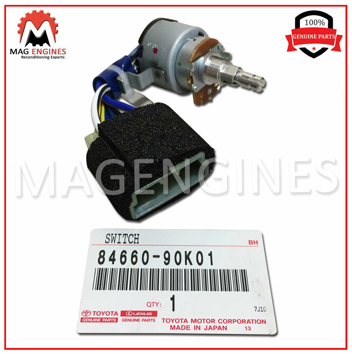 84660-90K01 GENUINE OEM HEATER BLOWER SWITCH ASSY 8466090K01