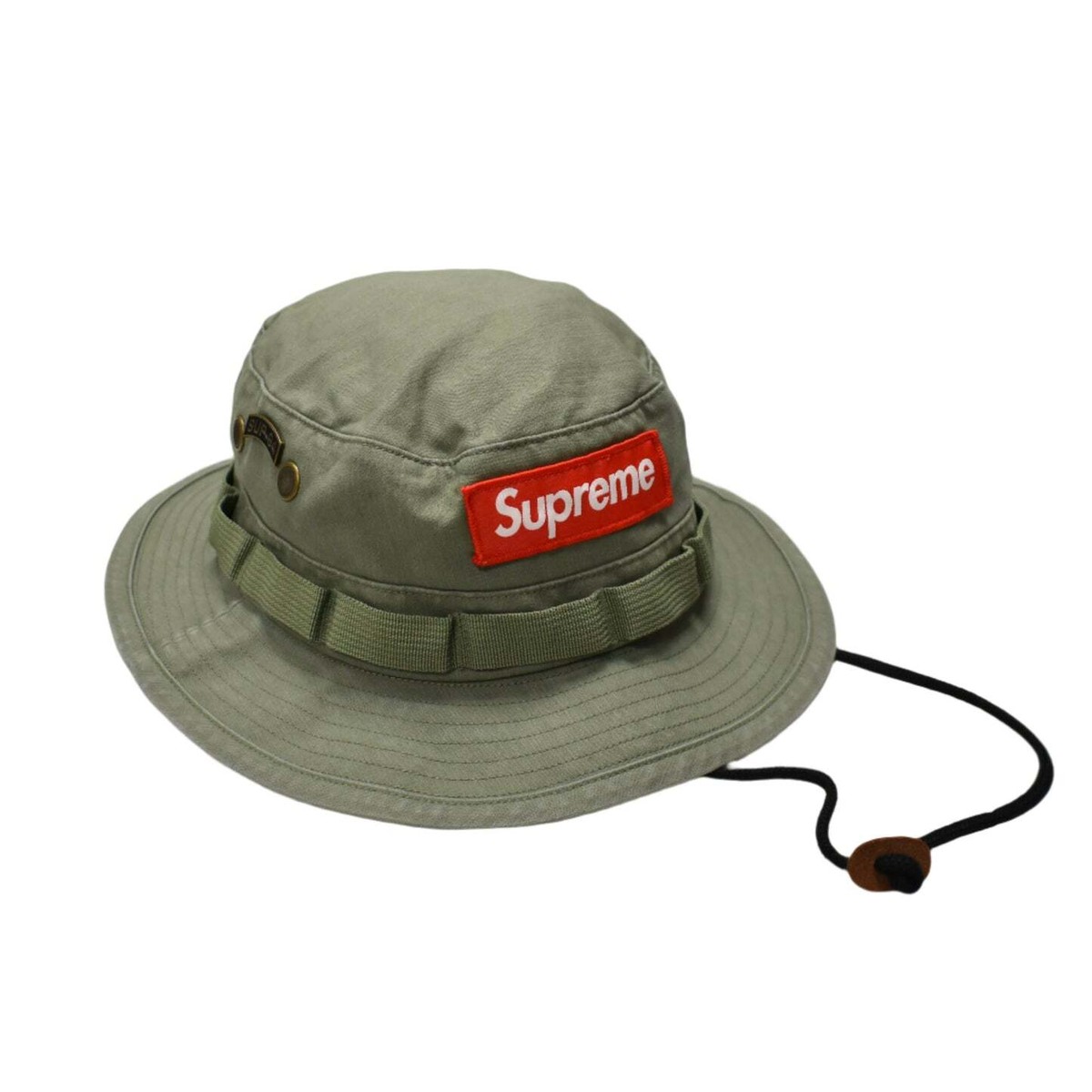NWT Supreme Olive Military Box Logo Boonie Bucket Hat Men's NWT Supreme Olive Military Box Logo Boonie Bucket Hat Men's