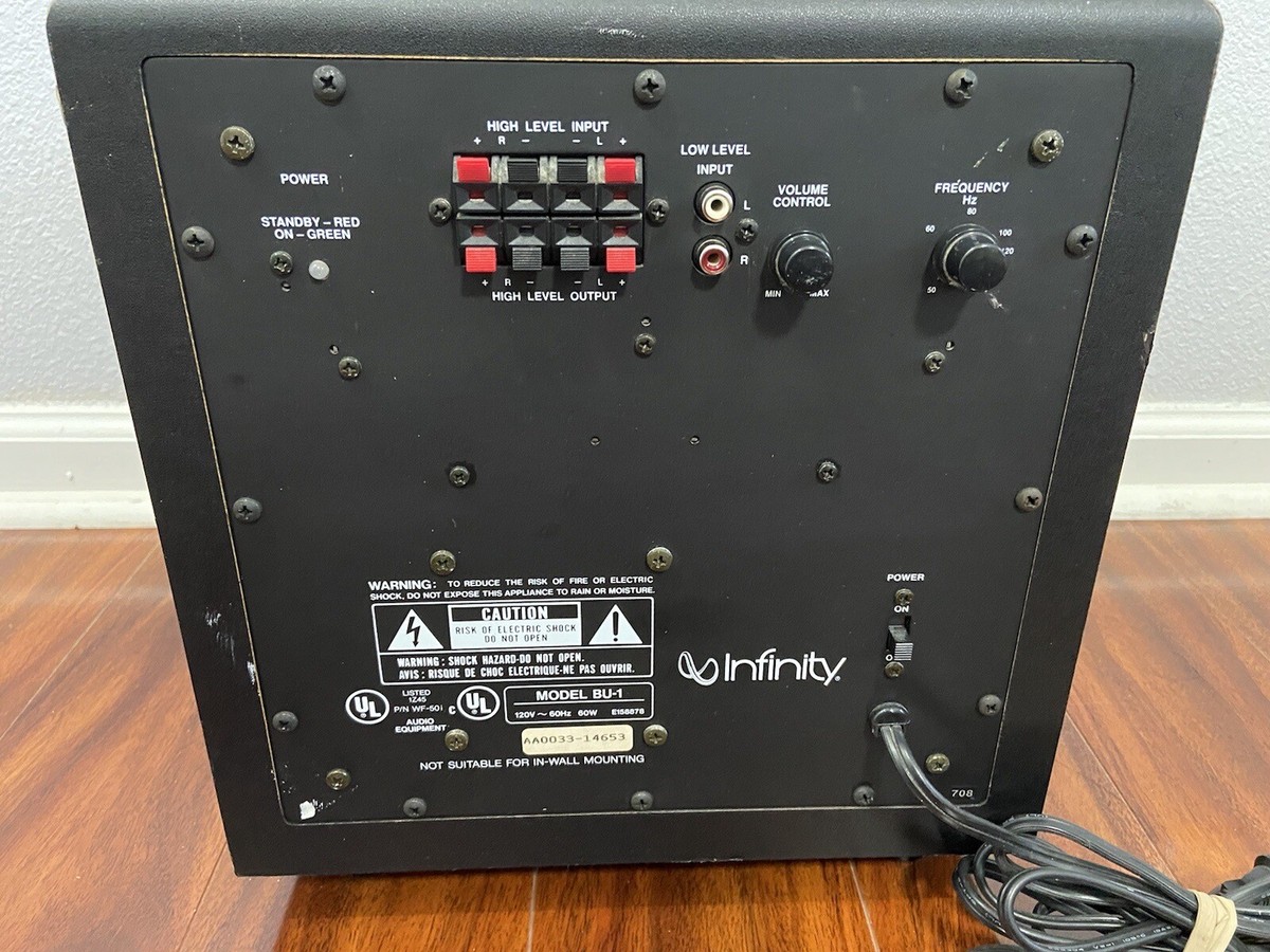 インフィニティー　パワードサブウーファー BU-1 Infinity BU-1 Powered Subwoofer 8