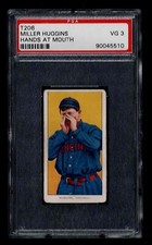 1909 T206 Miller Huggins Cibcinnati Redlegs PSA 3 Piedmont 350