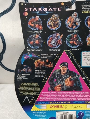 RARE VINTAGE Stargate COLONEL O'NEIL Team Leader Action Figure Hasbro 1994 NIB - Picture 7 of 8