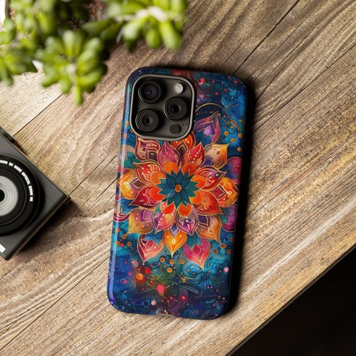 Mandala Flower Watercolor Phone Case for iPhone, Samsung Galaxy, Pixel - 第 42/256 張圖片