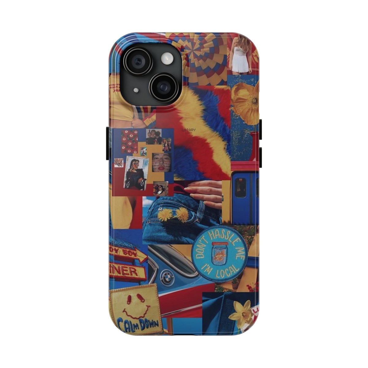 Retro Red, Blue, & Yellow Phone Cases | eBay