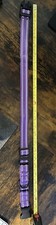 Adjustable dog Collar Purple with reflective strip - length 46cm adjusts to 65cm