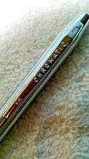 CHROMATIC REMS VINTAGE ADVERTISING COLLECTIBLE BALLPOINT PEN U.S.A. TWIST CLICK