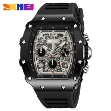 SKMEI Men Sport Watch Military Chronograph Rectangle Wristwatch for Boys Watches