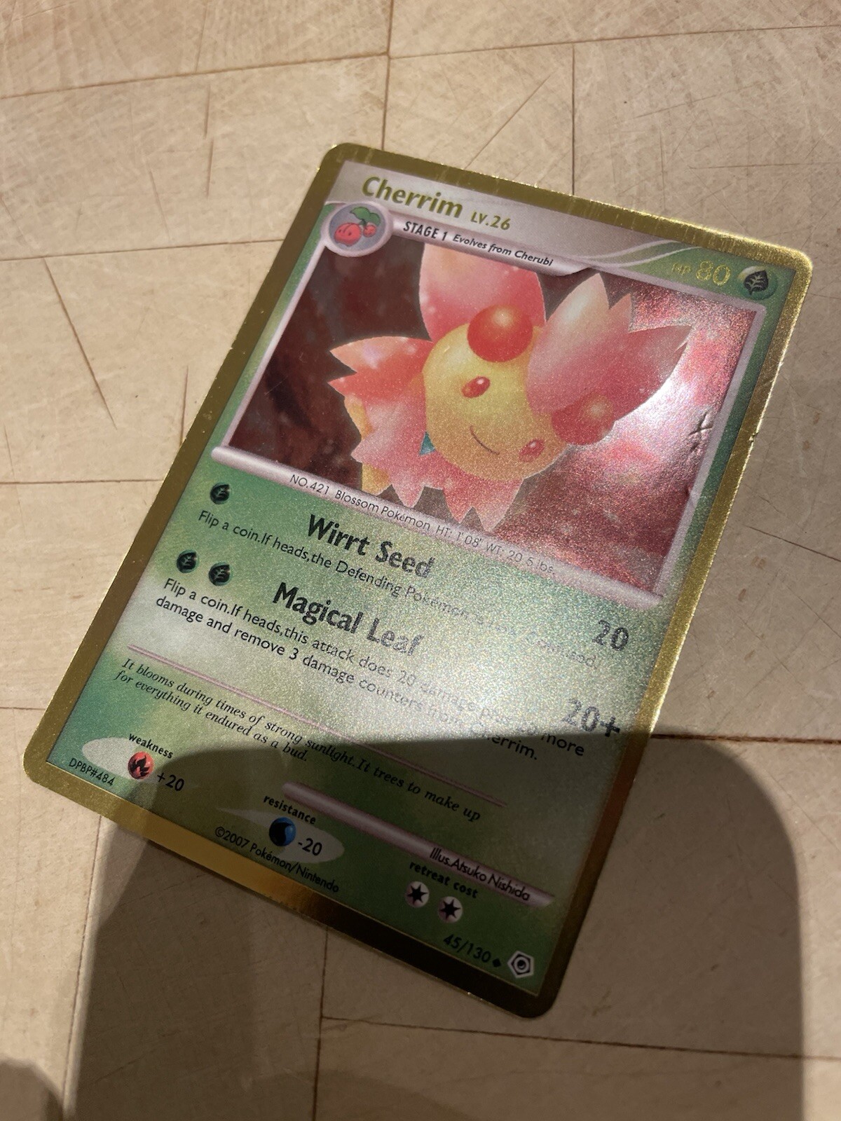 Pokemon TCG Cherrim Diamond & Pearl (DP) Reverse Holo 45/130 LP