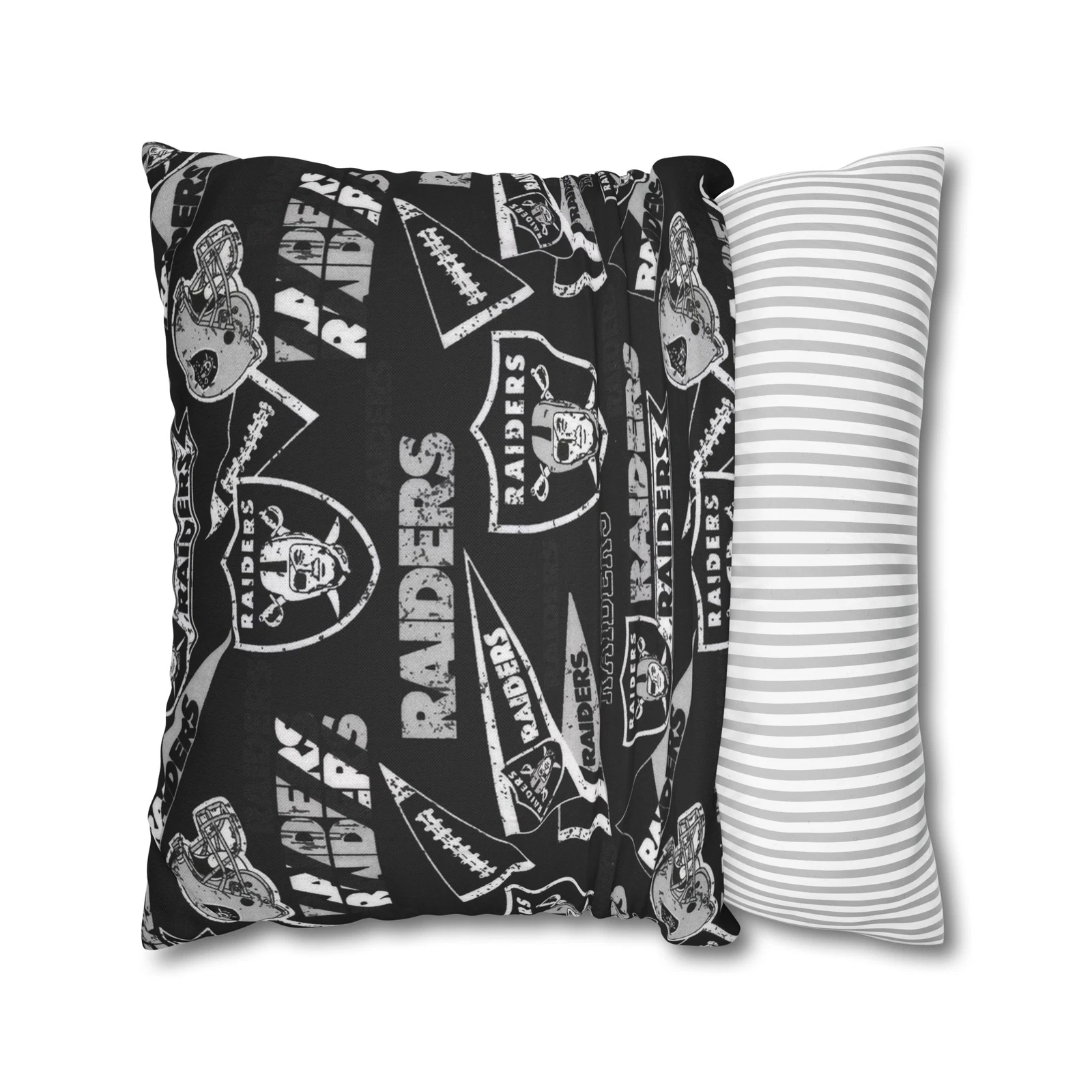 Las Vegas Raiders Spun Square Throw Pillow
