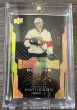 2016-17 UD Black Gold Spectrum 30/35 Michael Matheson #44 Rookie Auto RC