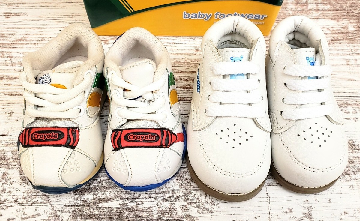 Rare 2005 Crayola Baby Shoes Tennis Trainer Sz Sz W Lot