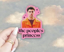 Pink Luigi Mangione “The Peoples Princess" Sticker Holographic Waterproof