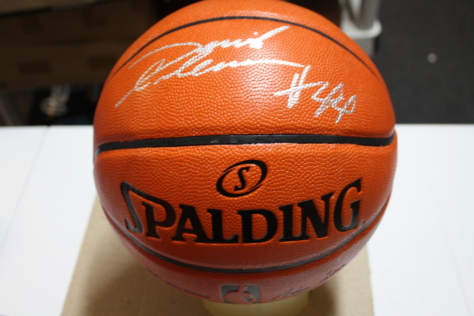 DERRICK COLEMAN Autographed Signed New Jersey Nets #44 SPALDING NBA BASKETBALL NETS DREAM TEAM SYRACUSE JSA 