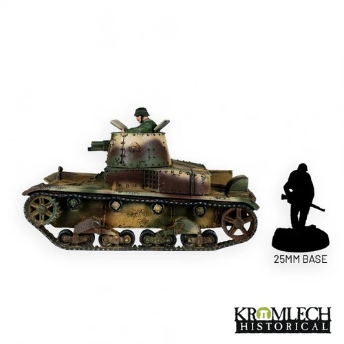 Tanque KROMLECH Ejército Polaco Vickers Mark E Tipo B con Comandante - Imagen 2 de 10