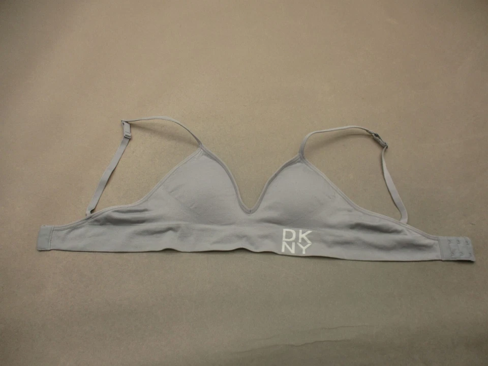DKNY Size S Womens Gray Lightly Lined Wireless Back Closure Bralette Bra 9E - Image 3 of 4