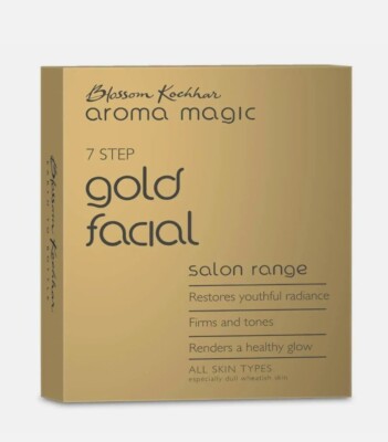 Blossom Kochhar 7 Step GOLD Facial Kit AROMA MAGIC 35gm+ 10ml USA SELLER EXP9/25