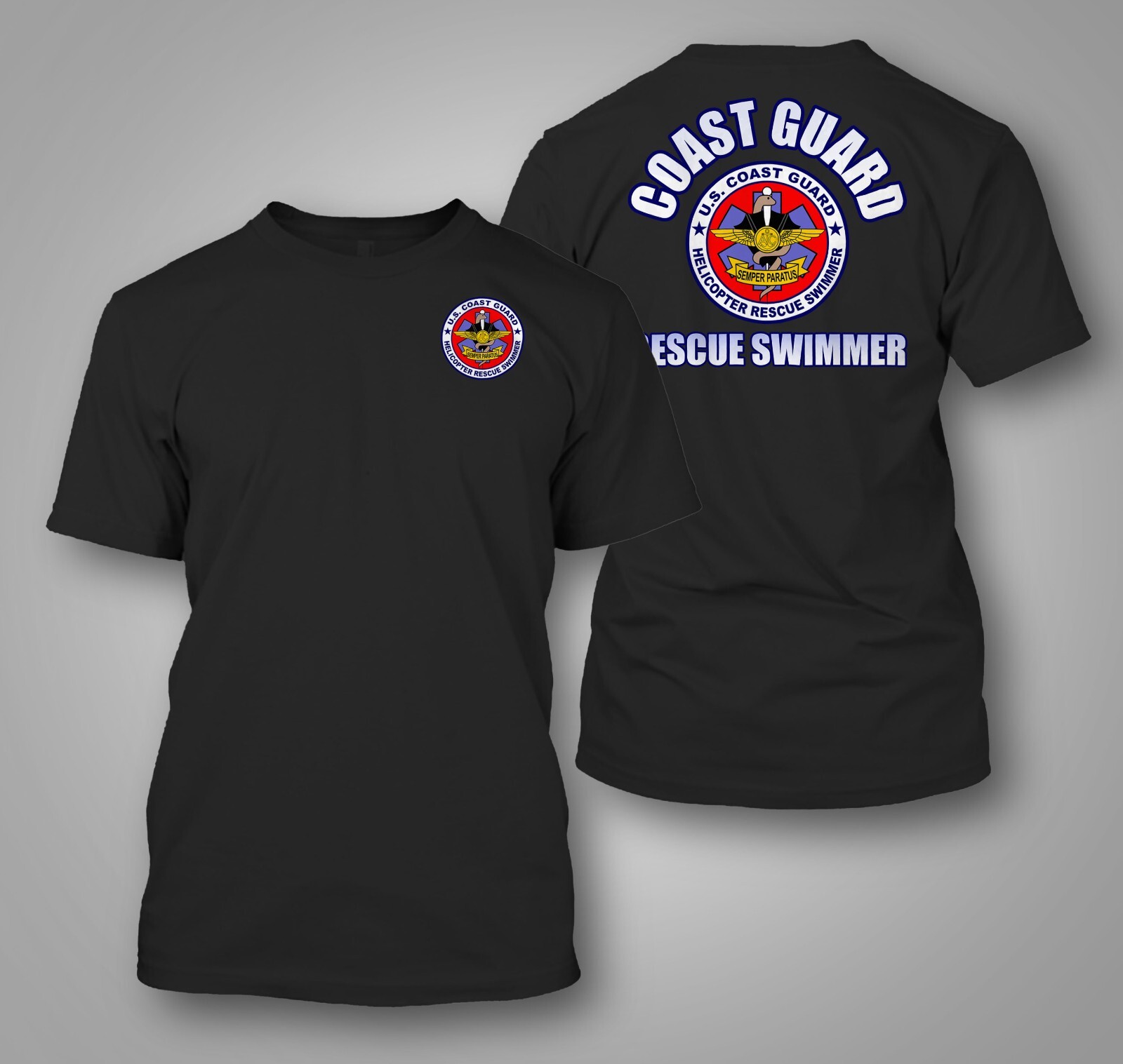 US Coast Guard Rescue Swimmer - Camiseta delantera y trasera personalizada