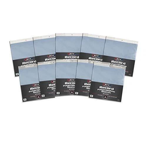 1000 CASE BCW Record Vinyl Album Clear Plastic Outer Sleeve Bags Cover 33 RPM LP