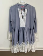 NWT Nyla & Noelle Dress SMALL Lagenlook Boho Festival Cottagecore Coastal Grandm