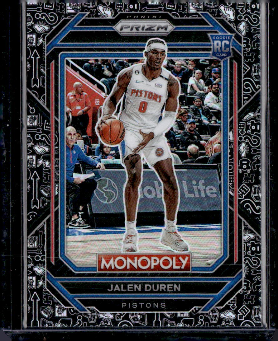 2022-23 Panini Prizm Monopoly #27 Jalen Duren Monopoly Black Classic Icons