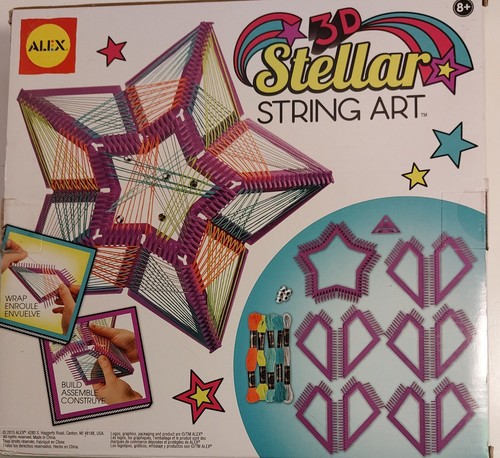 NIB Alex Toys Craft 3D Stellar String Art Colors Holiday Embroidery Floss Beads - Picture 2 of 5
