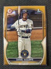 2023 Bowman Prospects #BP-21 Daniel Guilarte Gold Parallel 27/50!