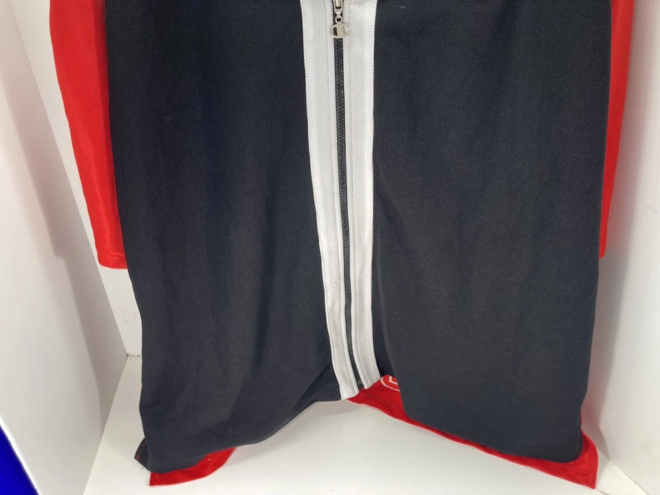 Chaqueta de calentamiento Chicago Bulls Champions para hombre 2XL XXL cremallera completa manga 1/2 vintage Foto 3 de 4