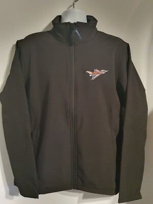 Unisex Blackjack Eurofighter Typhoon Aircraft Black Full Zip Soft Shell Jacket