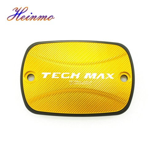 2PCS Vordere Kraftstoffbremsbehälter-Abdeckung Für YAMAHA TMAX TECHMAX 2022 2023 - Picture 5 of 6