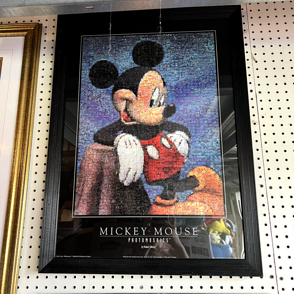 Disney Store Vintage Mickey Mouse Photomosaic Framed Art Print