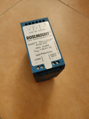 NEU !!!   3 Channel Rosemount 333UC22 Hart Tri-Loop Model 333U High Alarm