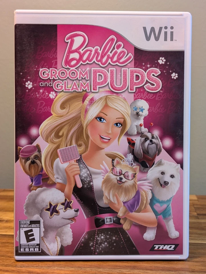 Barbie: Groom and Glam Pups (Nintendo Wii, 2010) Complete and Tested - Image 2 of 4