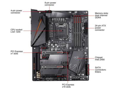 COMBO GIGABYTE Z490 AORUS PRO AX LGA 1200+Intel Core i7 10700F+16