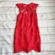 BB Dakota RSVP Red Lace Bodycon Lowe Dress Sz 2