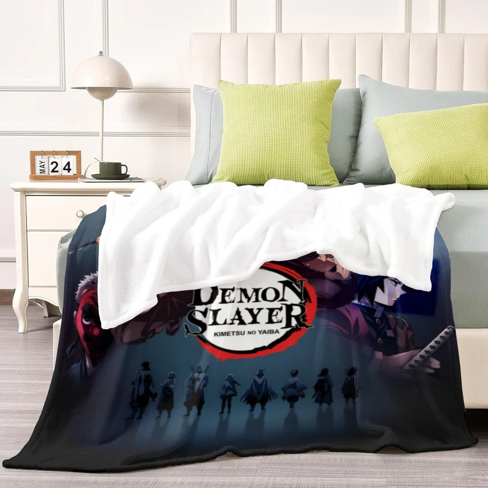 Demon Slayer: Kimetsu no Yaiba Super Soft Flannel Throw Blanket All Season Gifts - Image 4 of 4
