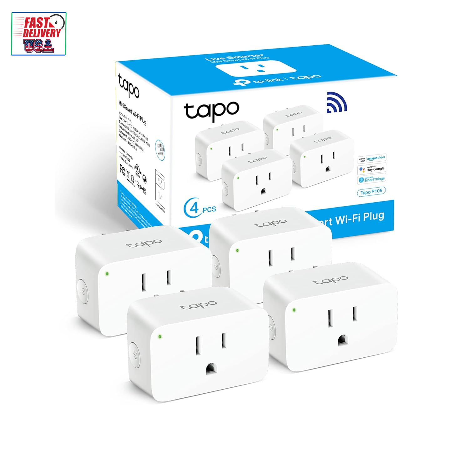 Smart Plug Mini 15A, Smart Home Wi-Fi Plug, Super Easy Setup, Compatible with Al-image