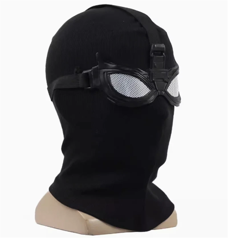 Spider-Man：Far From Home Cosplay Black Knitted Face Mask Halloween Party Prop  - Image 2 of 3