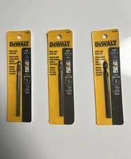 [3x] Dewalt 1/4 Inch Hole Saw Pilot Drill Bit DW1808