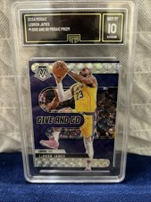 Panini 2024-25 Mosaic Give and Go LeBron James Mosaic Prizm GMA 10 #1