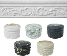 90 x 3.1 Peel Stick Foam Molding Trim Self Adhesive Crown Molding Wallpaper B