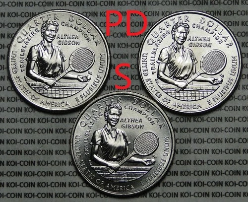 2025-P American Women Quarters Althea Gibson — photo from the most recent tracked eBay sale