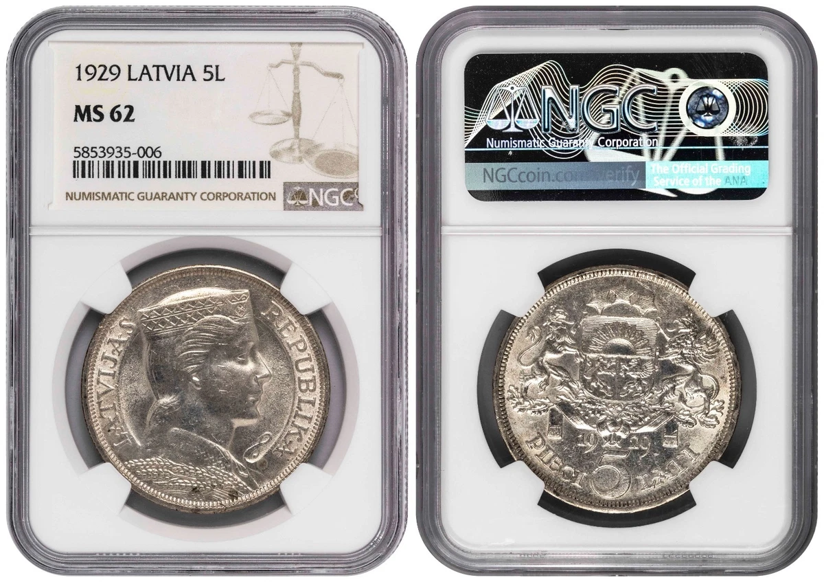 Silver 1929 Year Estonian, Latvian & Lithuanian Coins for sale | eBay